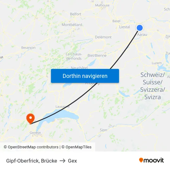 Gipf-Oberfrick, Brücke to Gex map