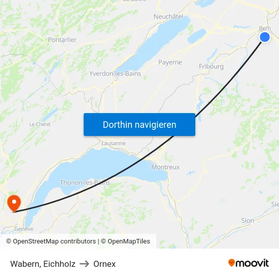 Wabern, Eichholz to Ornex map