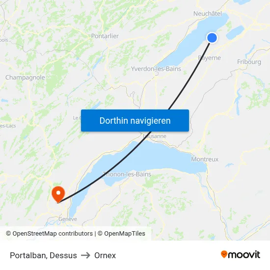 Portalban, Dessus to Ornex map