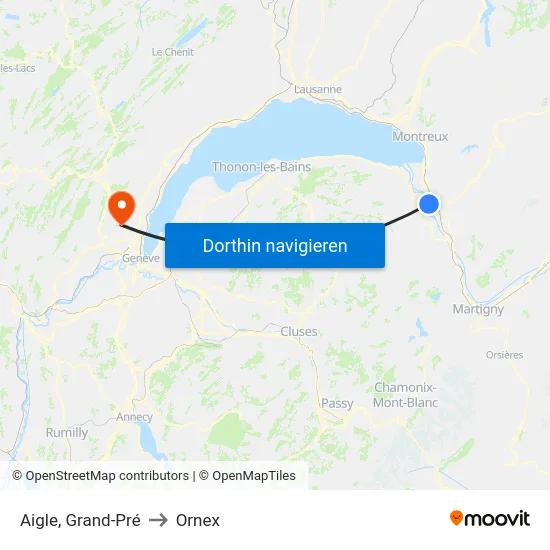 Aigle, Grand-Pré to Ornex map