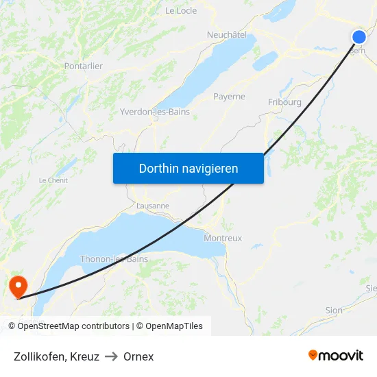 Zollikofen, Kreuz to Ornex map