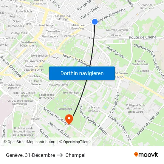 Genève, 31-Décembre to Champel map