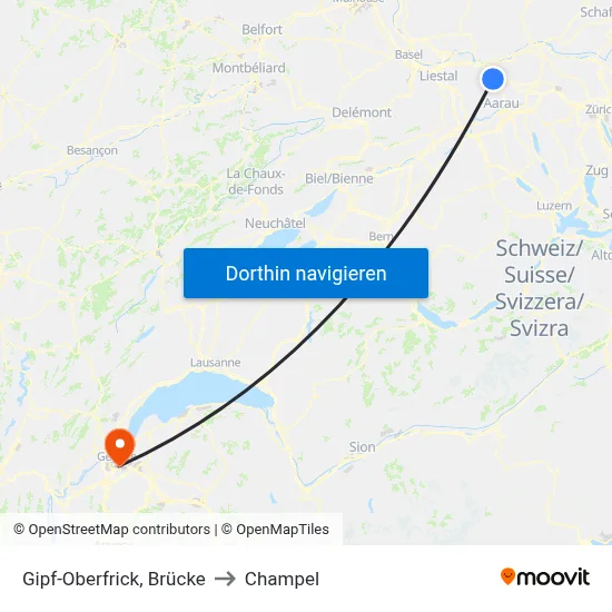 Gipf-Oberfrick, Brücke to Champel map