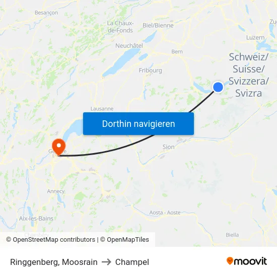 Ringgenberg, Moosrain to Champel map
