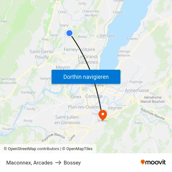 Maconnex, Arcades to Bossey map