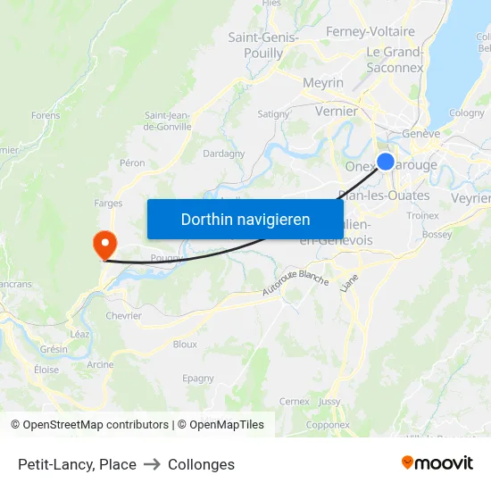 Petit-Lancy, Place to Collonges map