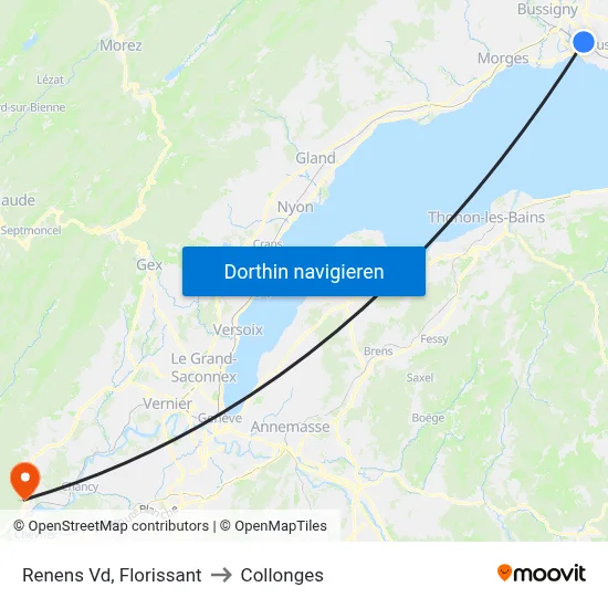 Renens Vd, Florissant to Collonges map