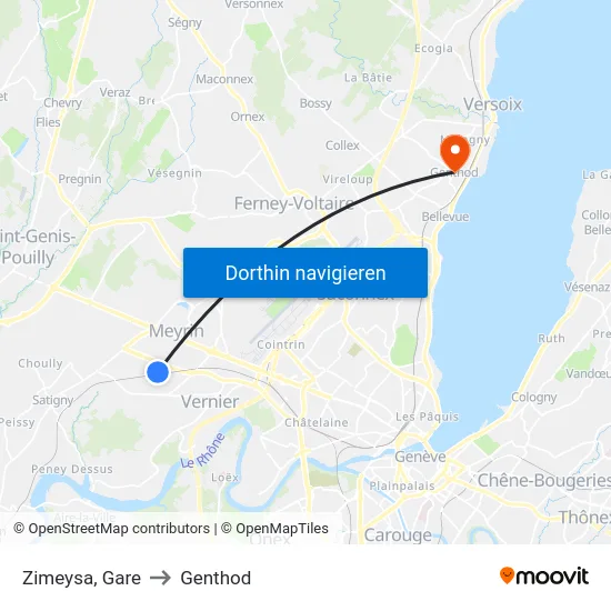 Zimeysa, Gare to Genthod map