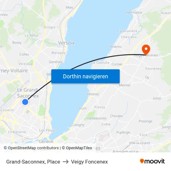 Grand-Saconnex, Place to Veigy Foncenex map