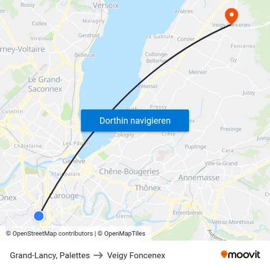 Grand-Lancy, Palettes to Veigy Foncenex map