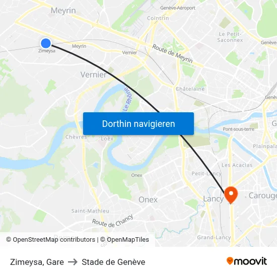 Zimeysa, Gare to Stade de Genève map