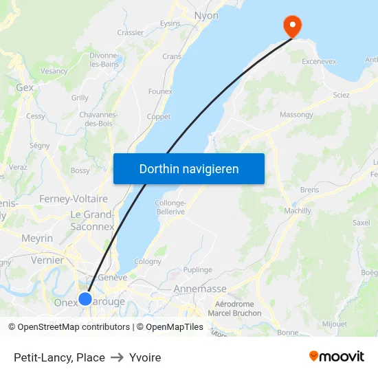 Petit-Lancy, Place to Yvoire map