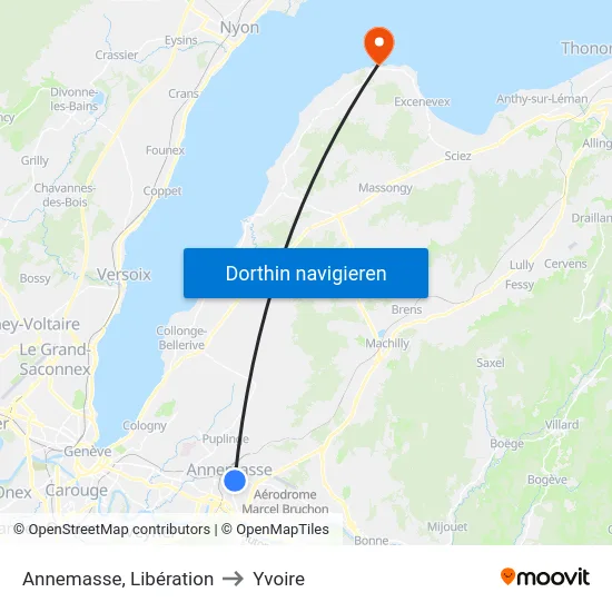 Annemasse, Annexion to Yvoire map