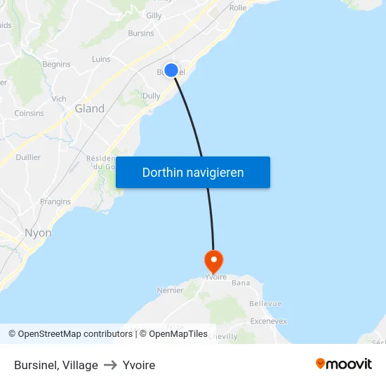 Bursinel, Village to Yvoire map