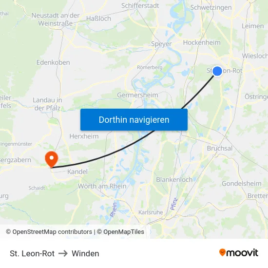 St. Leon-Rot to Winden map