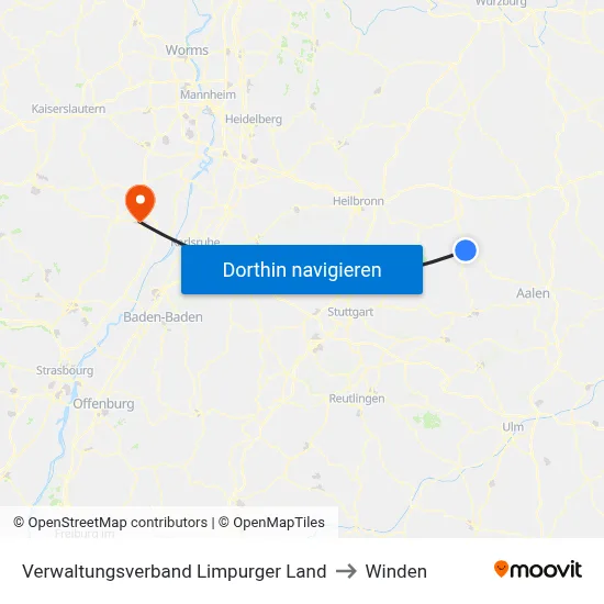 Verwaltungsverband Limpurger Land to Winden map
