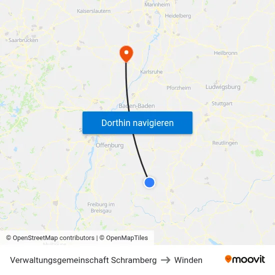 Verwaltungsgemeinschaft Schramberg to Winden map