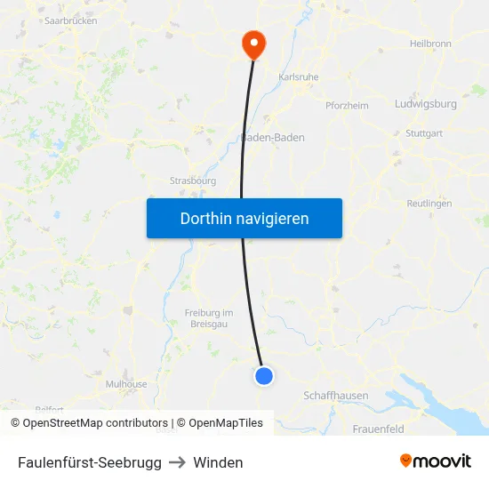 Faulenfürst-Seebrugg to Winden map