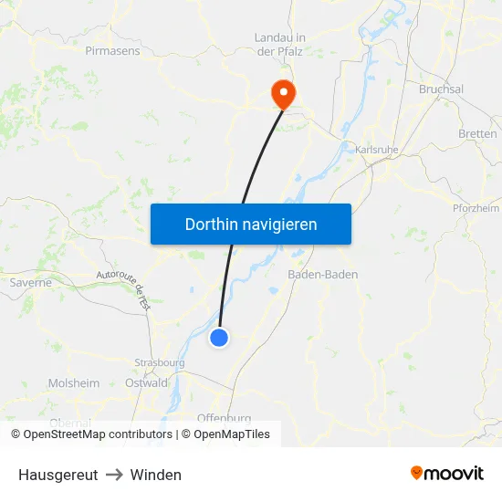 Hausgereut to Winden map