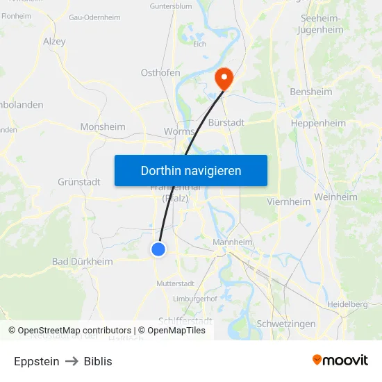 Eppstein to Biblis map