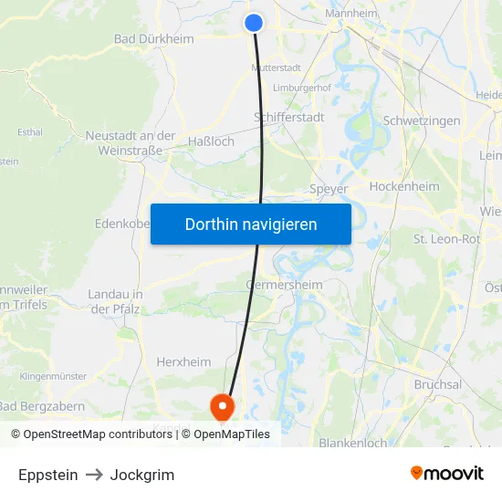 Eppstein to Jockgrim map