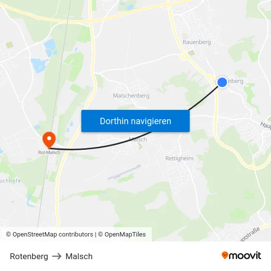 Rotenberg to Malsch map