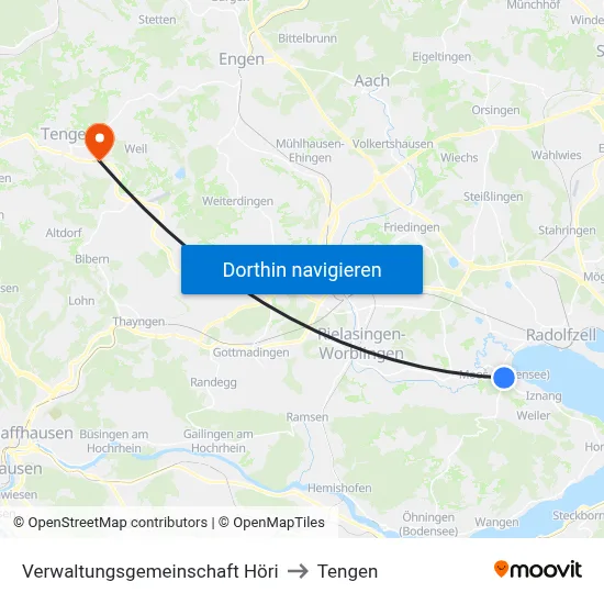 Verwaltungsgemeinschaft Höri to Tengen map