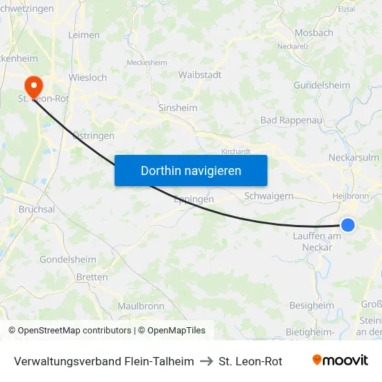 Verwaltungsverband Flein-Talheim to St. Leon-Rot map