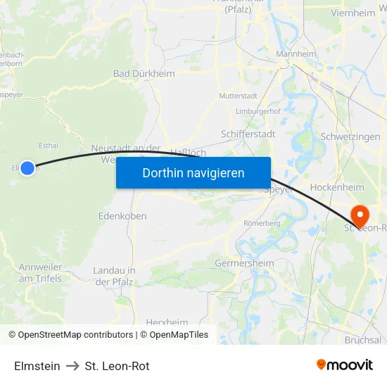 Elmstein to St. Leon-Rot map