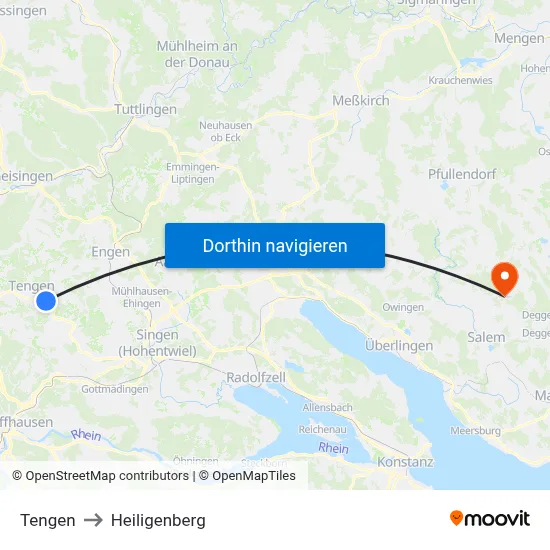 Tengen to Heiligenberg map