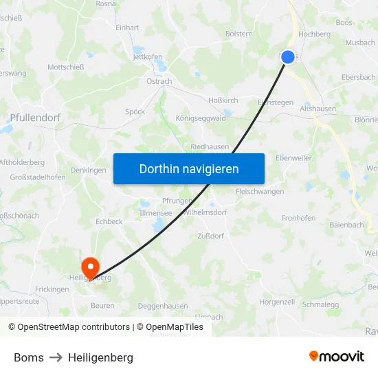 Boms to Heiligenberg map