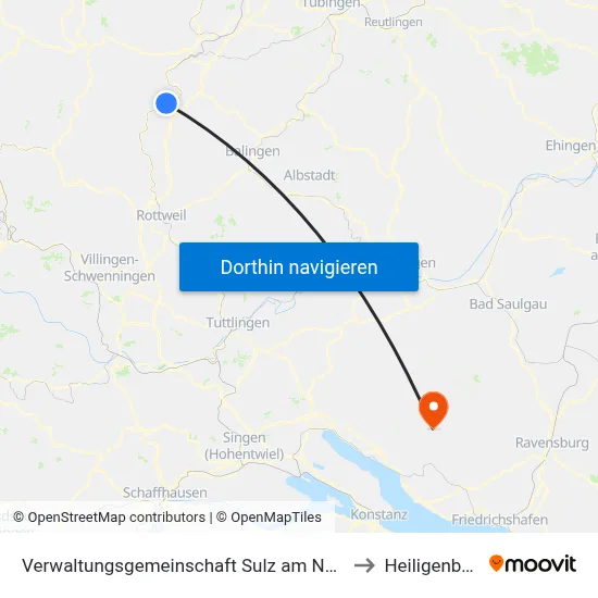 Verwaltungsgemeinschaft Sulz am Neckar to Heiligenberg map