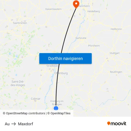 Au to Maxdorf map