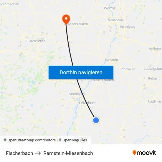 Fischerbach to Ramstein-Miesenbach map