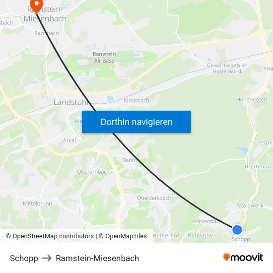 Schopp to Ramstein-Miesenbach map