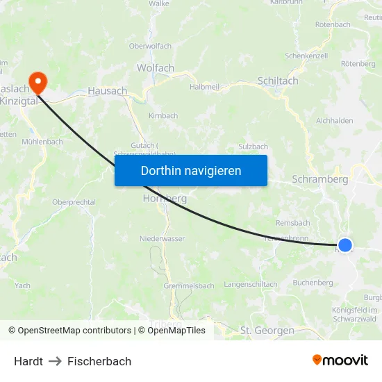 Hardt to Fischerbach map