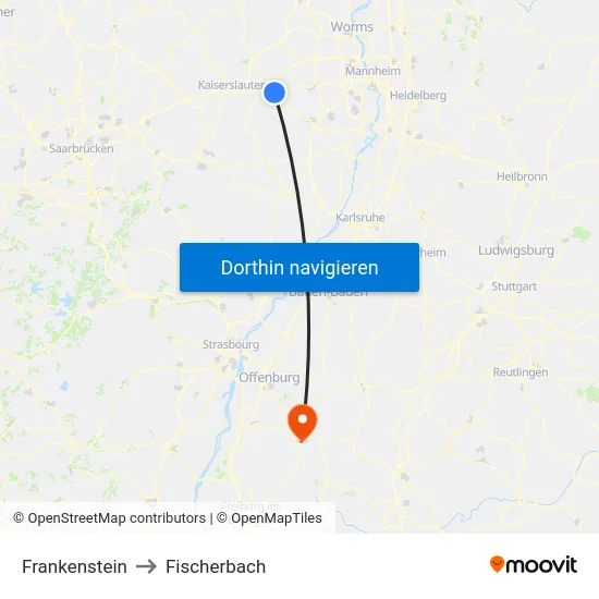 Frankenstein to Fischerbach map