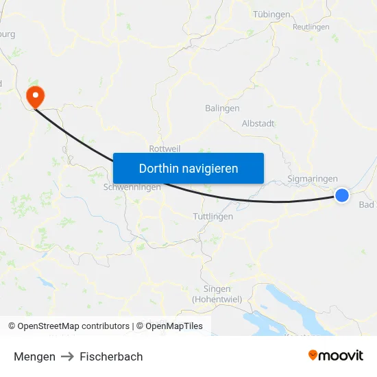 Mengen to Fischerbach map