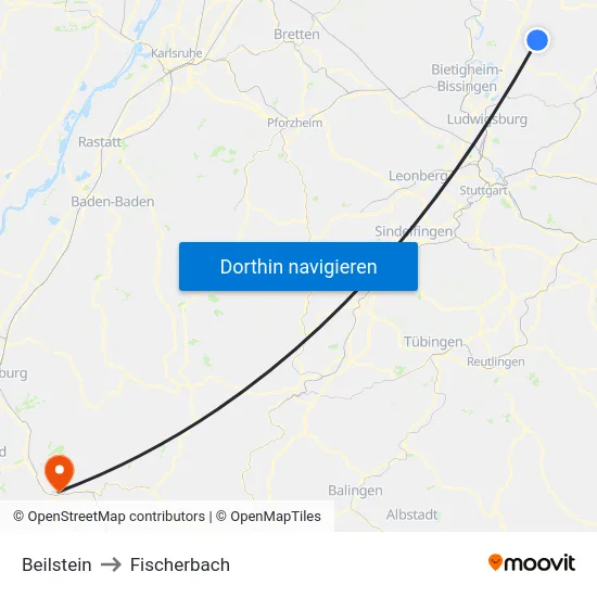 Beilstein to Fischerbach map