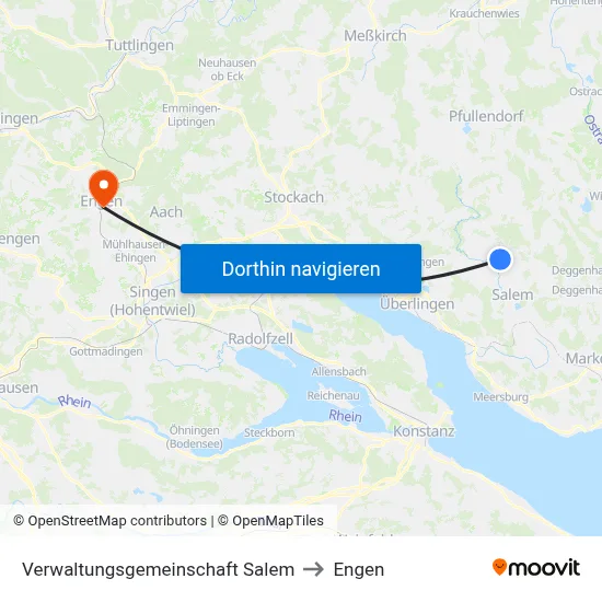 Verwaltungsgemeinschaft Salem to Engen map