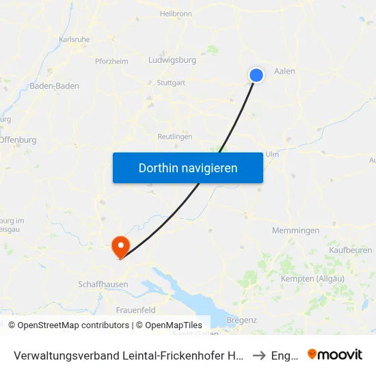 Verwaltungsverband Leintal-Frickenhofer Höhe to Engen map
