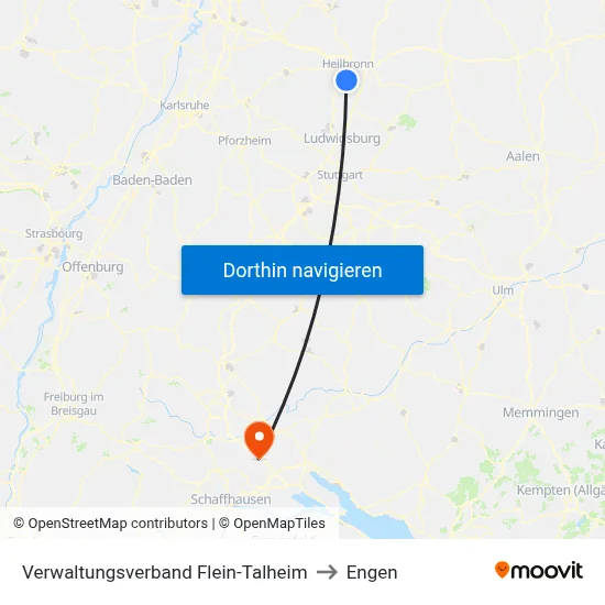 Verwaltungsverband Flein-Talheim to Engen map