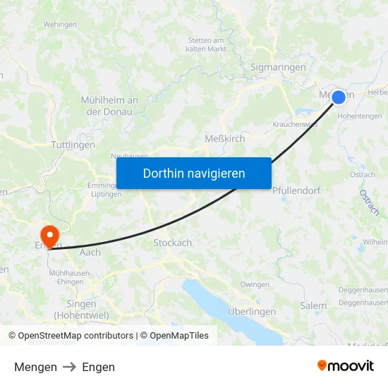 Mengen to Engen map