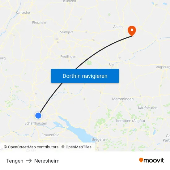 Tengen to Neresheim map