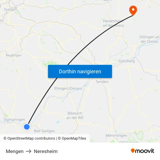 Mengen to Neresheim map