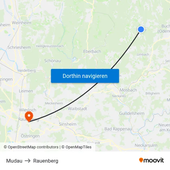 Mudau to Rauenberg map