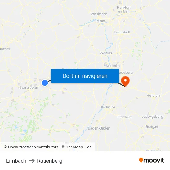 Limbach to Rauenberg map