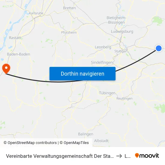 Vereinbarte Verwaltungsgemeinschaft Der Stadt Schorndorf to Lauf map