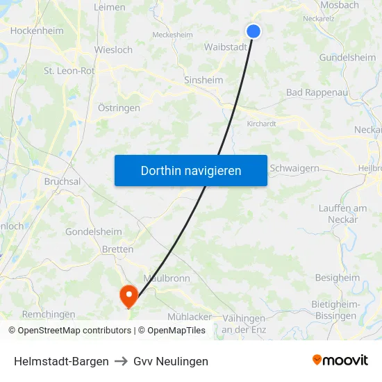 Helmstadt-Bargen to Gvv Neulingen map