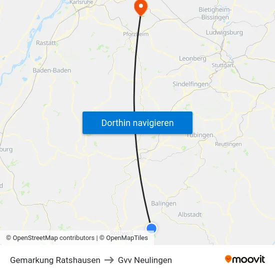 Gemarkung Ratshausen to Gvv Neulingen map